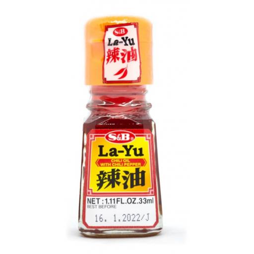 S&B Sesame Chili Oil With Chilli Pepper - La Yu 33g