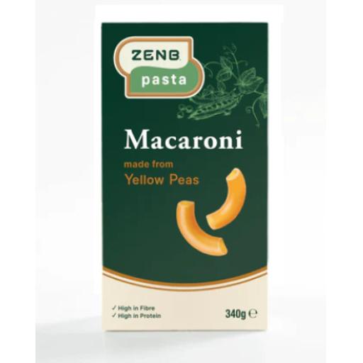 Zenb Macaroni Pasta 100% Yellow Peas 340g