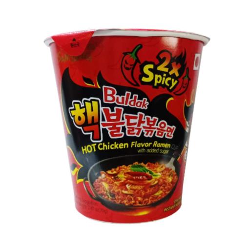 Samyang Buldak Hot Chicken Flavour Ramen 2x Spicy Cup 70g