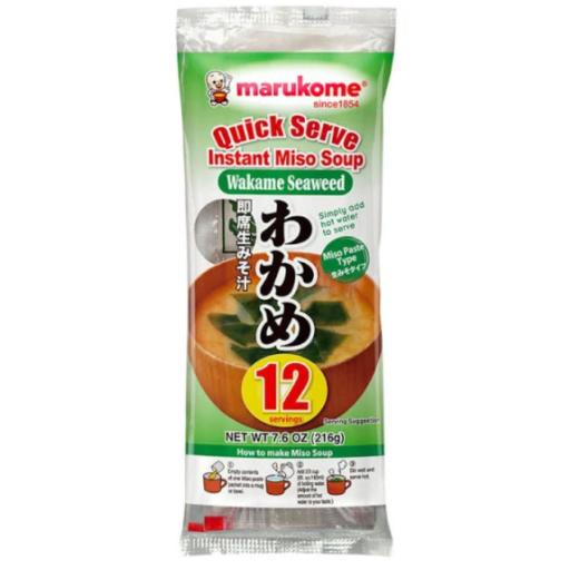 Marukome Instant Miso Soup Wakame Seaweed (12 pcs) 216g