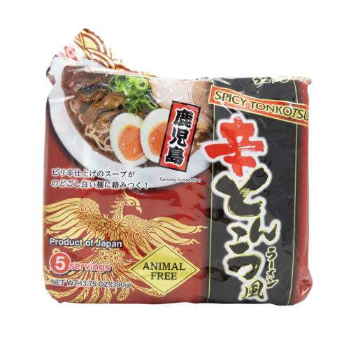 Higashi Spicy Tonkotsu Flavour Ramen (Pack of 5x78g) 390g
