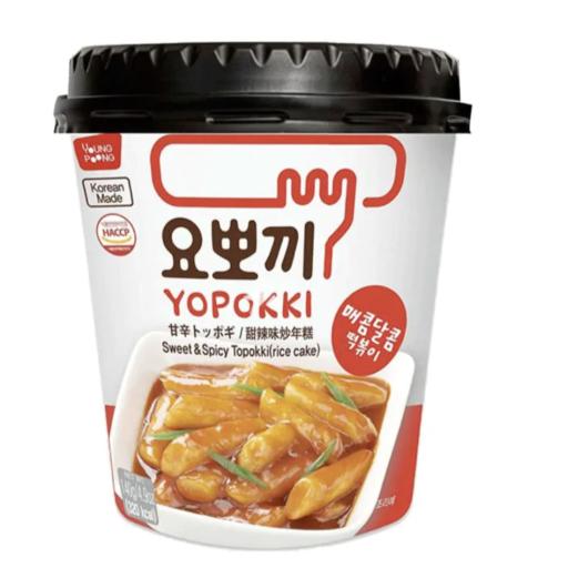 Yopokki Cup - Sweet & Spicy Topokki (Rice Cake) 140g