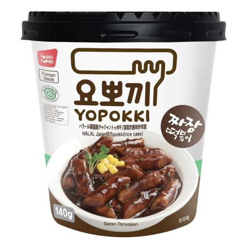 Yopokki Cup - Jjajang  (Rice Cake) 140g