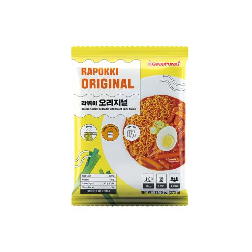 Rapokki Original Korean Topokki & Noodle with sweet spicy sauce 373g